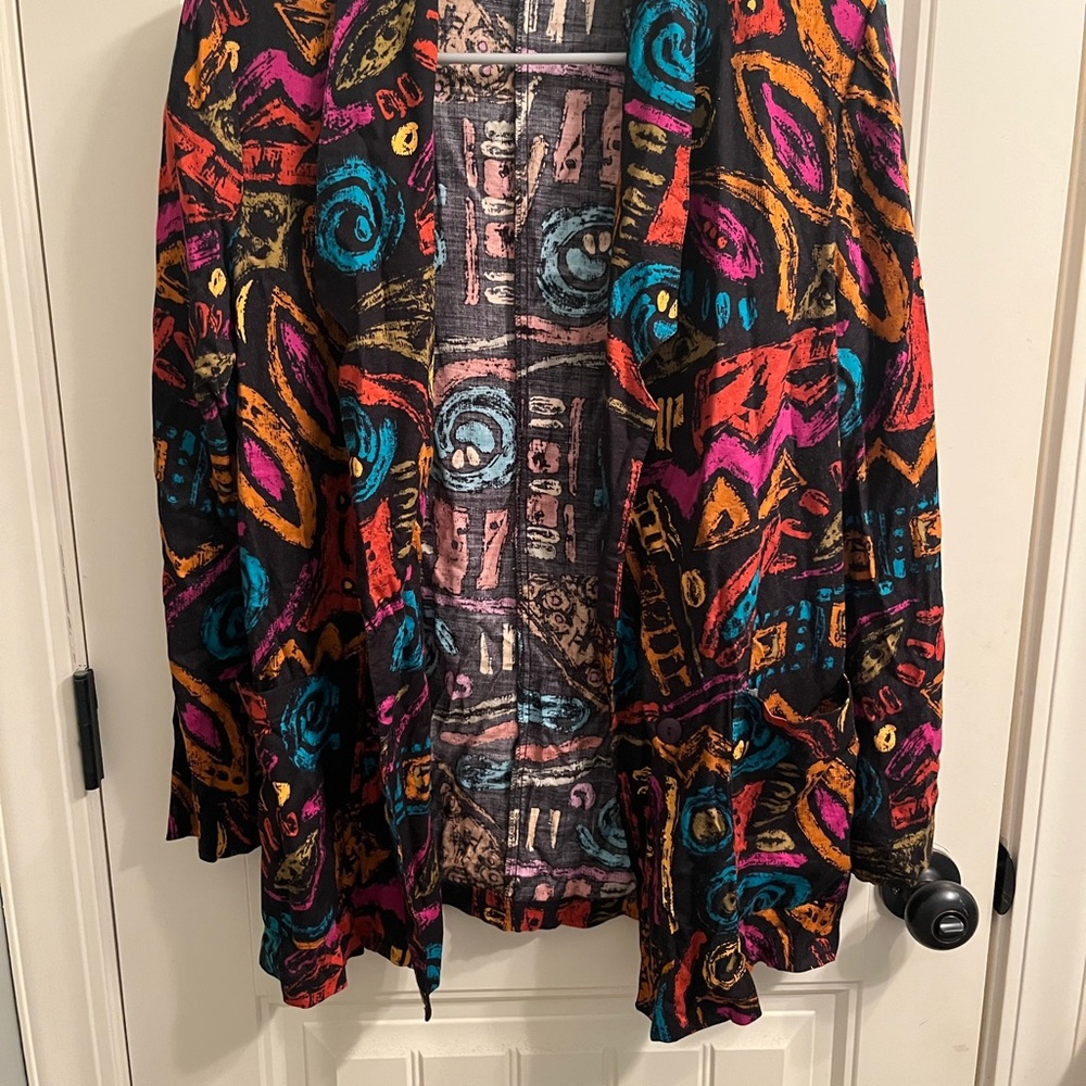 80’s Colorful Abstract Women's Jacket